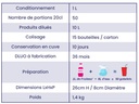 PREPARATION 1L POUR GRANITE - 50 GOBELETS de 20 cl