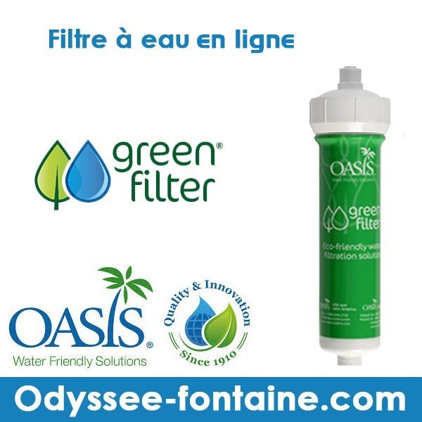 OASIS FILTRE CHARBON EAU EN LIGNE sortie 1/4