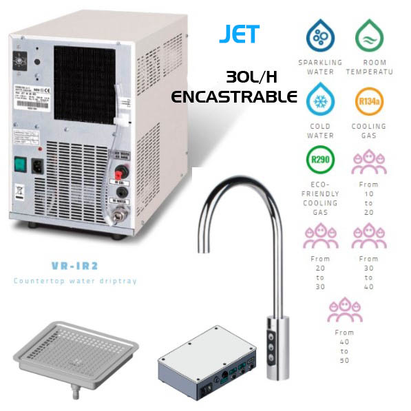 REFROIDISSEUR EAU ENCASTRABLE JET