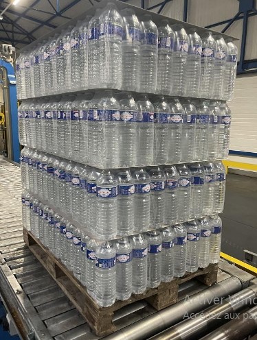 PALETTE EAU CRISTALINE 42 PACKS DE 6 BOUTEILLES DE 1.5L