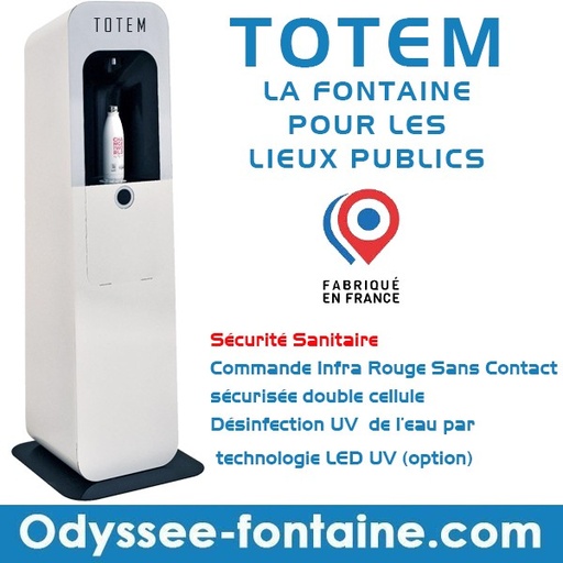 [LCD-TOTEM] FONTAINE RESEAU TOTEM POUR LES LIEUX PUBLICS