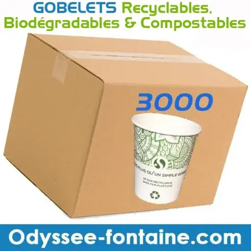 [CART-GOB-BIO] CARTON DE 3000 GOBELETS BIODEGRADABLES