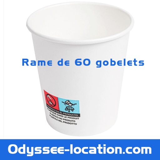 [RAM-60C] RAME DE 60 GOBELETS CARTON